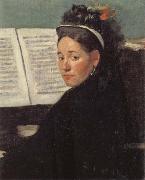Edgar Degas Mlle Dihau at the Piano oil painting artist